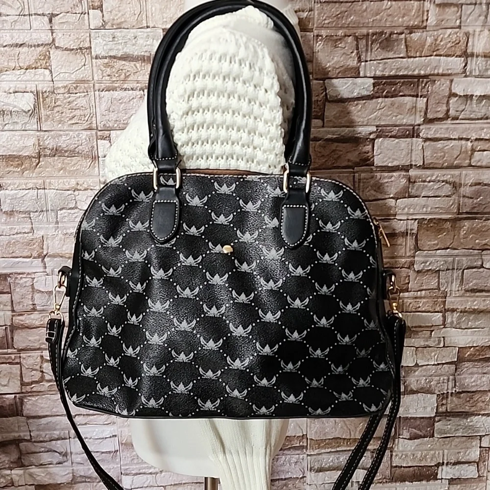 Wendy Keen Black Patterned Women's Handbag